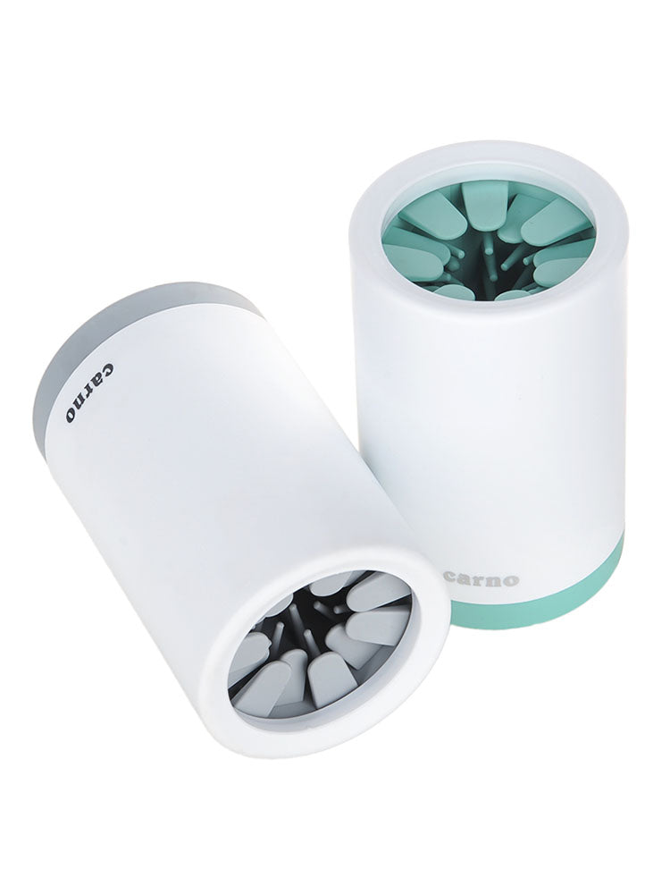 Paw cleaner cup with silicone bristles