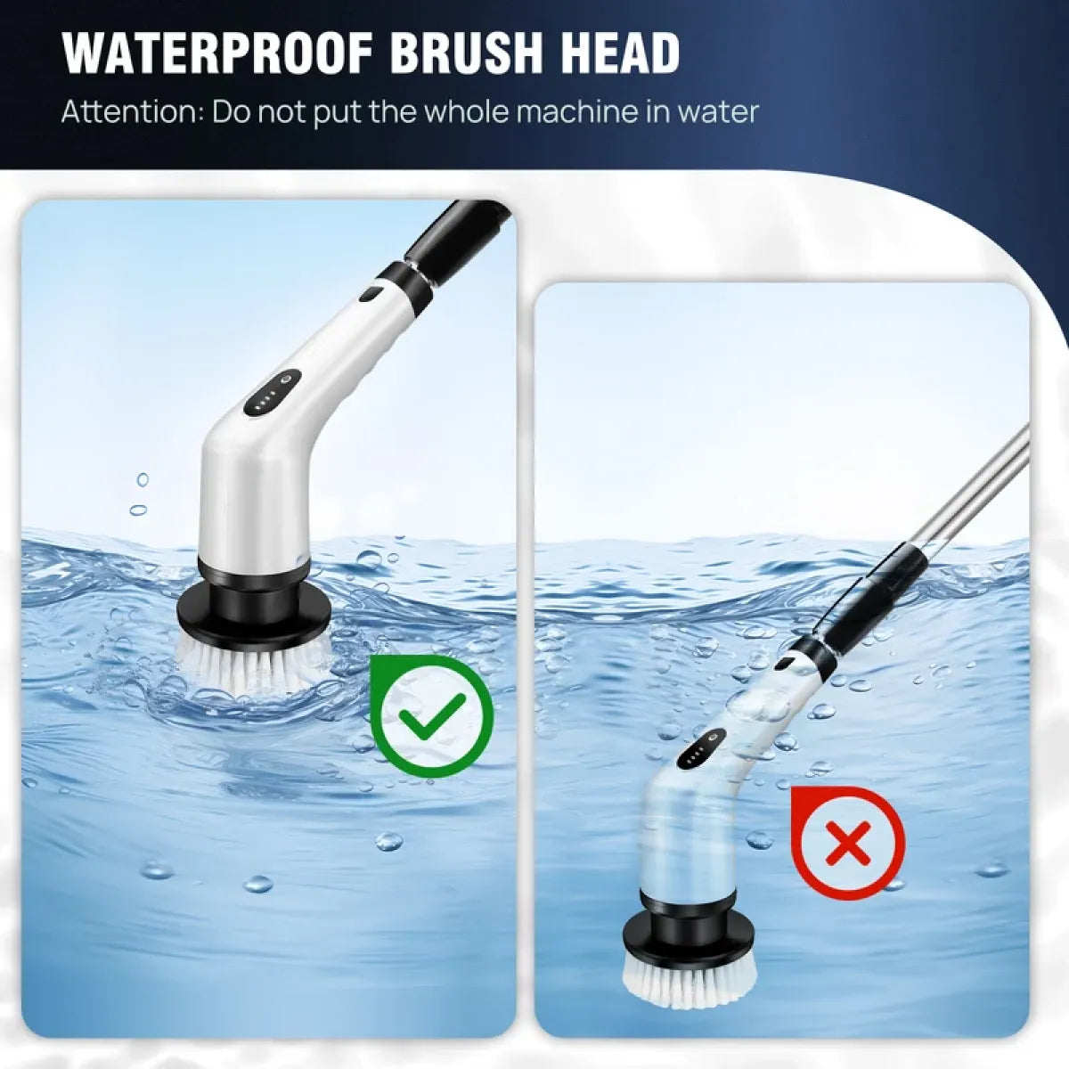 Spin scrubber cleaning bathroom tile