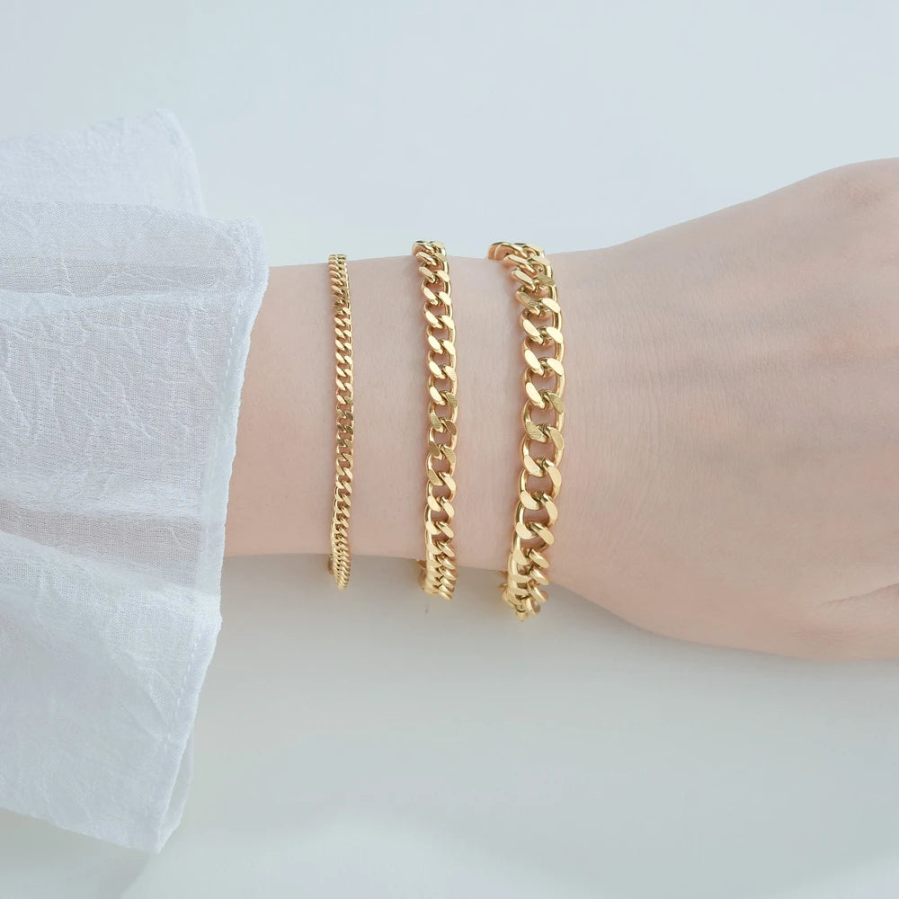 Men's Stainless Steel Cuban Link Bracelet