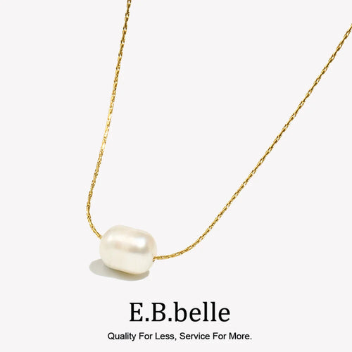 Freshwater Pearl Pendant Necklace, 18K Gold Plated