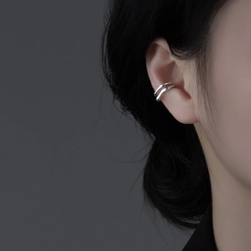 Double Layer Ear Cuff, No Piercing Needed