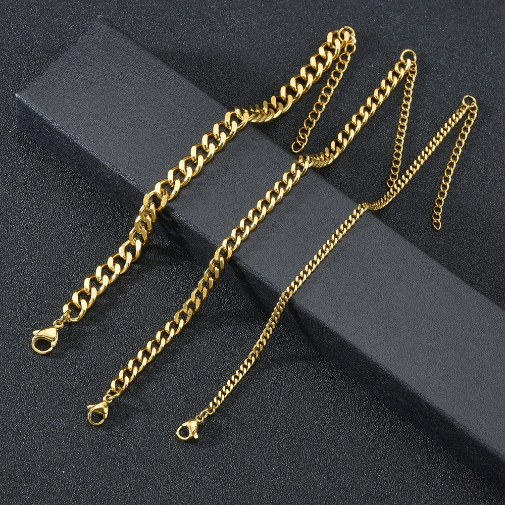 Men's Stainless Steel Cuban Link Bracelet