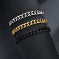 Men's Stainless Steel Cuban Link Bracelet
