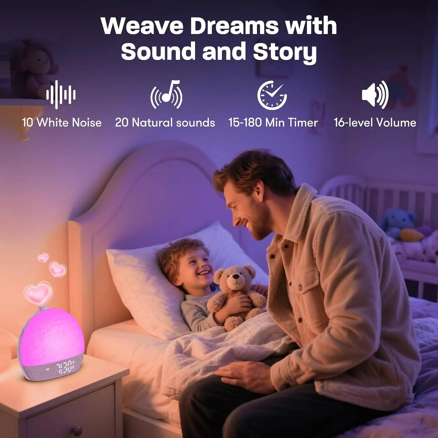 Sunrise clock controls
