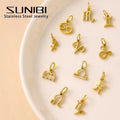 Zodiac sign constellation pendant necklace