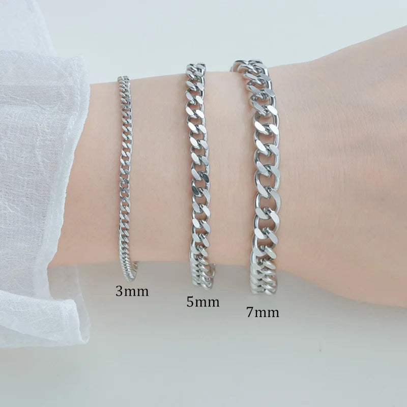 Men's Stainless Steel Cuban Link Bracelet