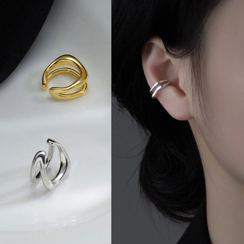 Double Layer Ear Cuff, No Piercing Needed