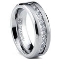 Men's Silver Geometric Cocktail Ring, Stainless Steel