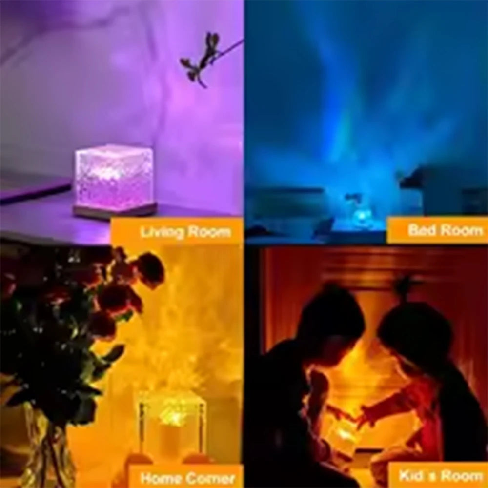 Ocean Wave Aurora Projector Night Light