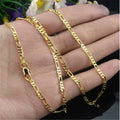 Men's 18K Gold Filled Figaro Chain Necklace