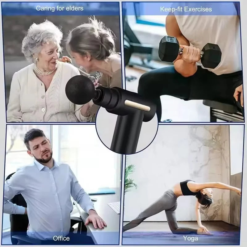 Compact massage gun size