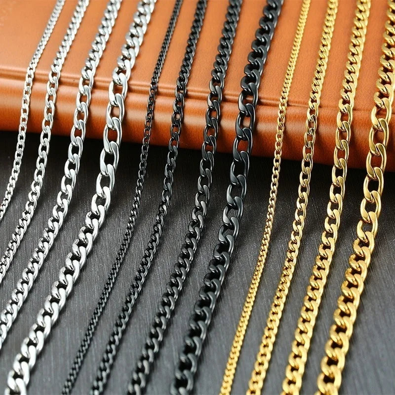 Men's Stainless Steel Cuban Link Chain Necklace