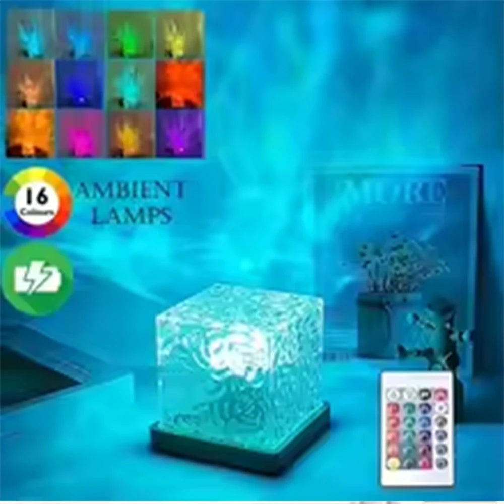 Ocean Wave Aurora Projector Night Light
