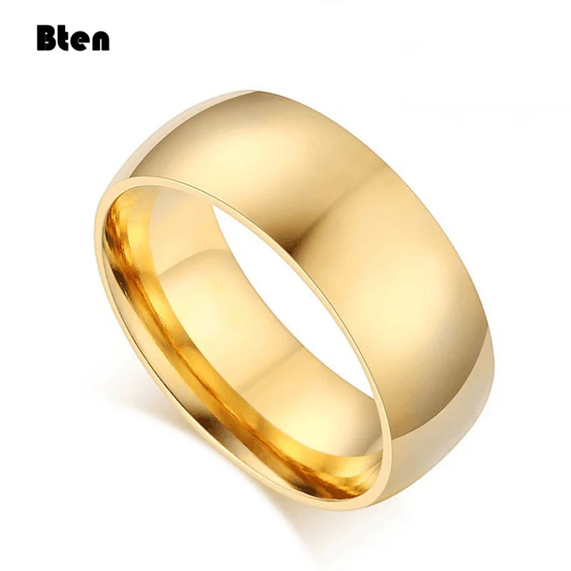 Men's Classic Tungsten Wedding Ring, Polished Silver