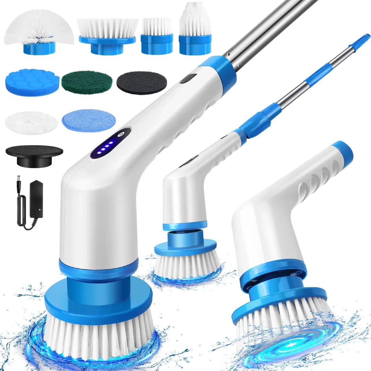 Spin scrubber 2-speed control feature