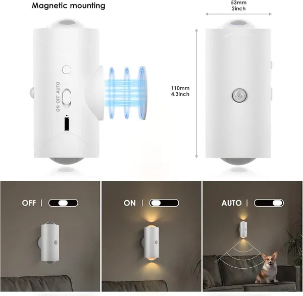 Motion Sensor Hallway Light 2-pack packaging