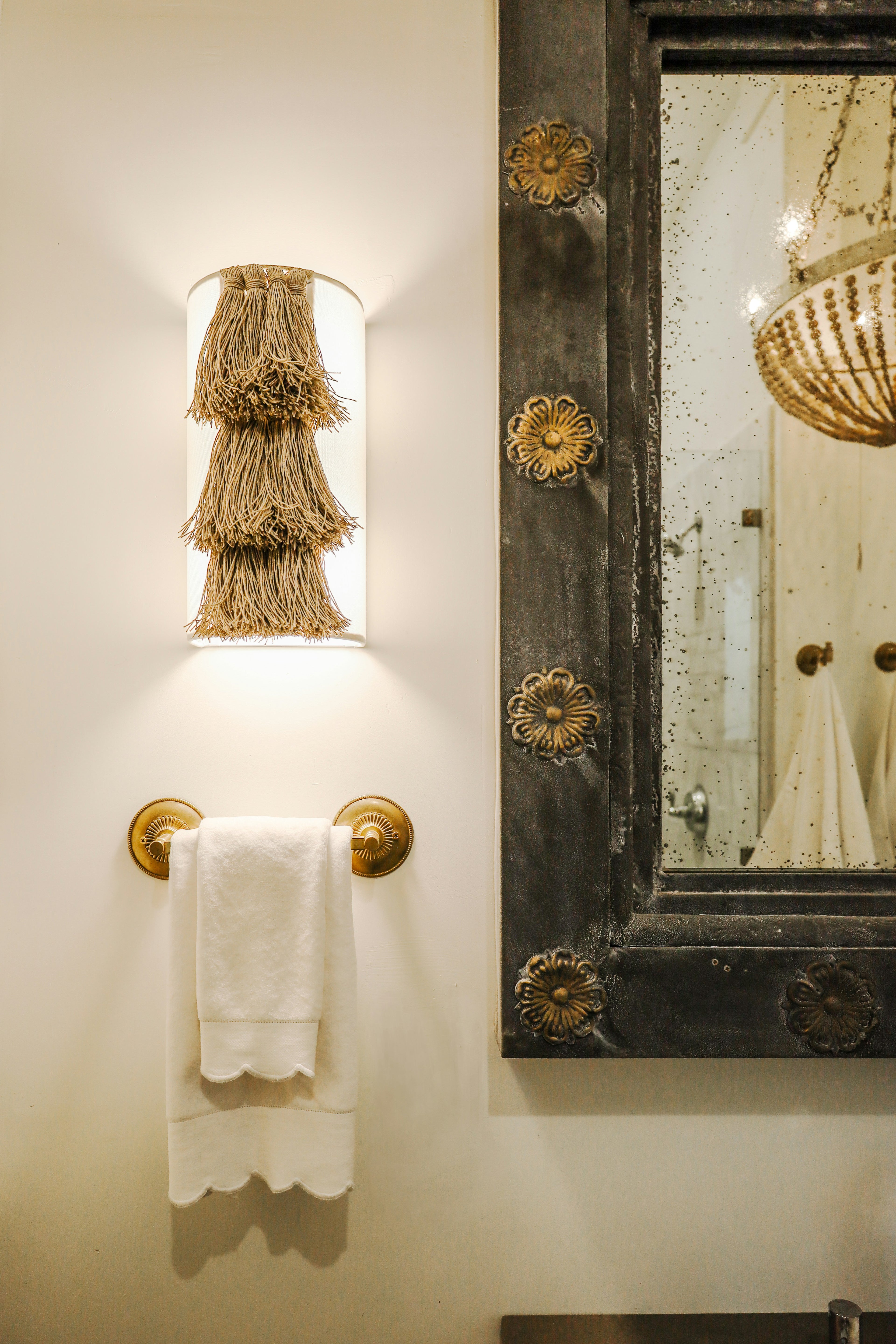 Warm bathroom wall light