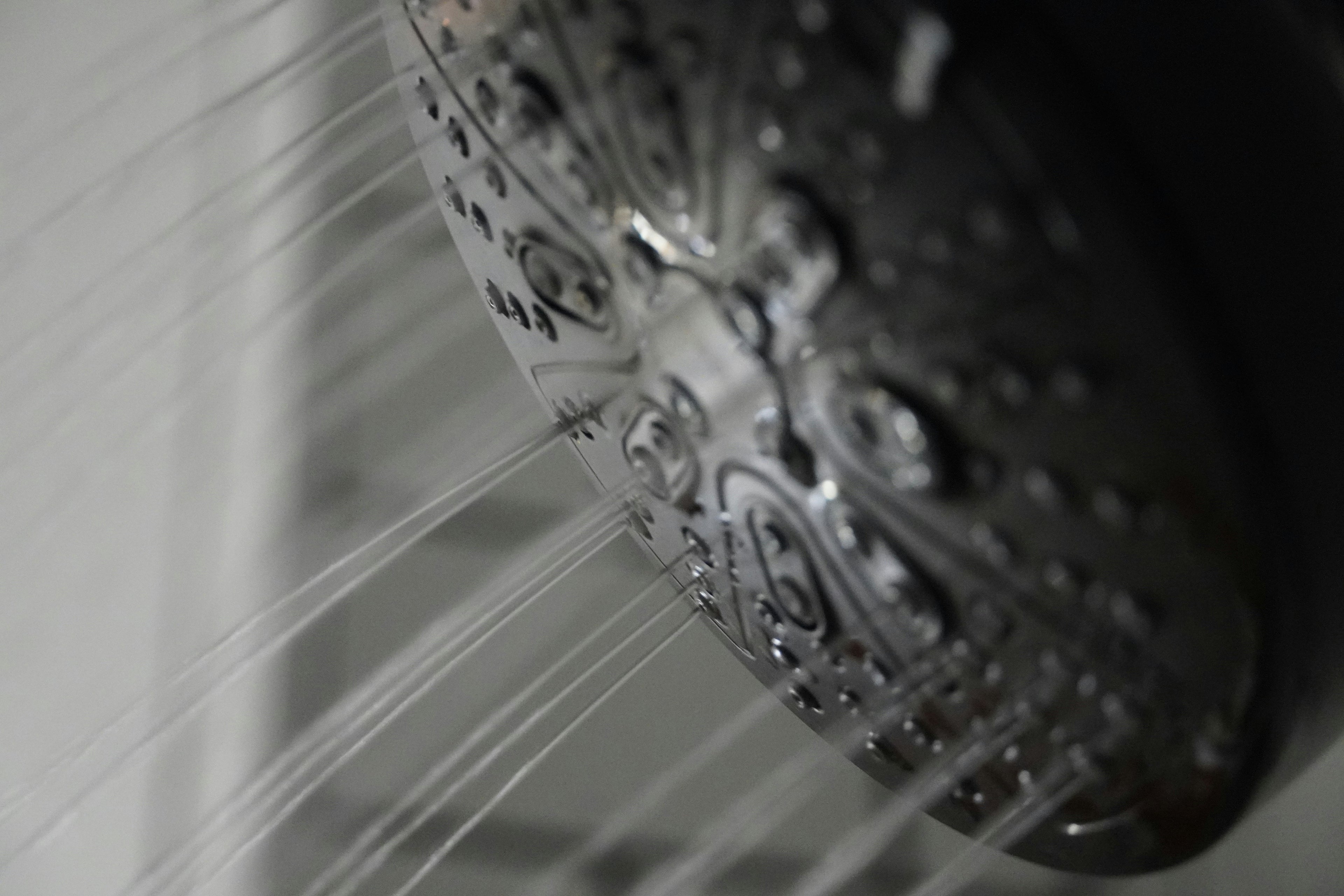 Shower head spraying water